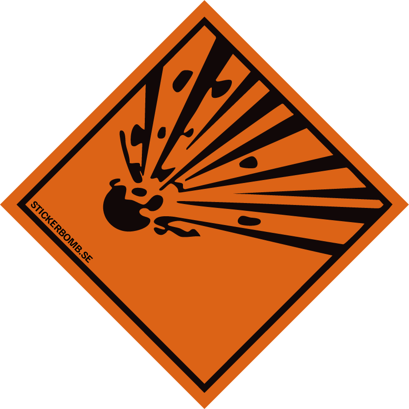 Explosive Orange - 5 x 5 cm