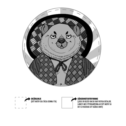 Vinyl stickers (black/white)