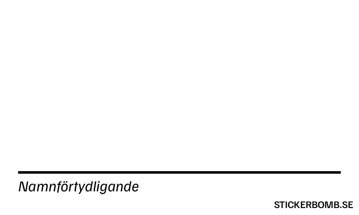 Signature - 10 x 6 cm