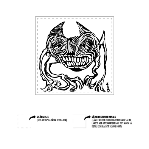 Vinyl stickers (black/white)