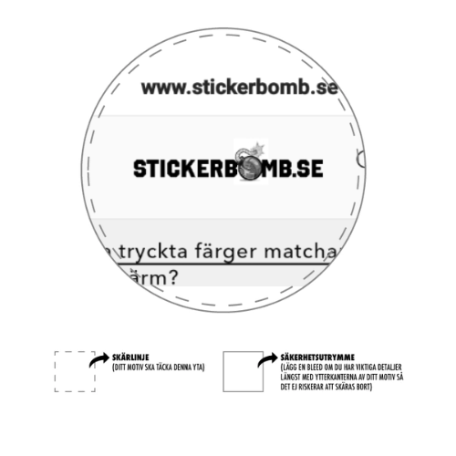 Vinyl stickers (black/white)